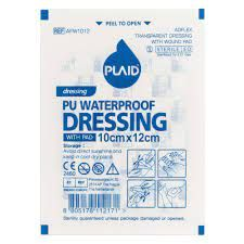 Plaid Dressing waterproof 10x12cm 1pc