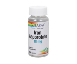 SOLARAY Iron Asporotate 100 cap