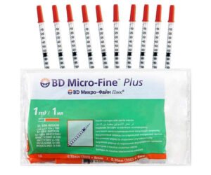Bd Micro-Fine Plus 1ml/8mm 30gm
