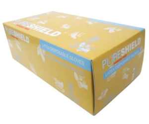 Pure Shield GLOVES LATEX DISPOSABLE X Small 100 Medi-Pro