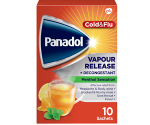 PANADOL COLD&FLU VAPOUR REL & DECON POWDER ORAL SACH 10 S
