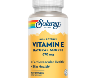 SOLARAY VITAMIN E 670mg - 1000 iu 60 softgels