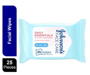 J's JOHNSONS moisturising MICELLAR CLEANS WIPES 25's Blu