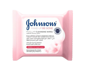 J's JOHNSONS REFRESHING MICELLAR CLEANS WIPES 25's light pnk