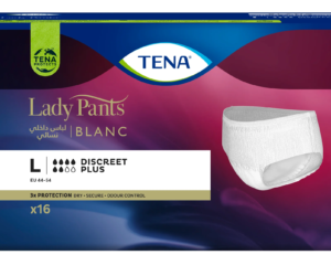 TENA LADY PANTS BLANC - L - 16pc