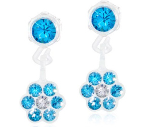 BLOMDAHL - 45 - MP Pendant Daisy 4/5 mm, Aquamarine / Crystal