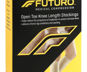 FUTURO OPEN TOE KNEE LENGTH SOCKS L BEIGE 71050