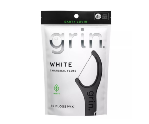 GRAIN Grin White Charcoal 75 Flossers