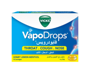 VICKS VapoDrops Lemon 16 lozenges