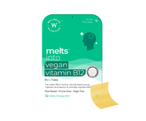 WB Melts Into Vegan Vit B12 30 Oral Thin Strips