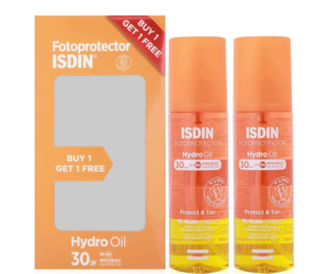 ISDIN Hydro Oil 30spf 200ml offer 1+1