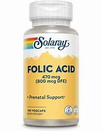 SOLARAY Folic Acid 100 tab