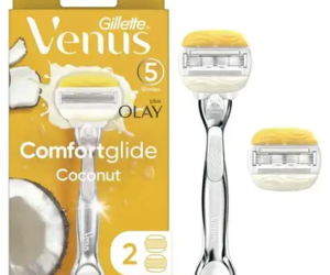 VENUS + OLAY Coconut FRR 2 disp Razors 5 blades / Yellow