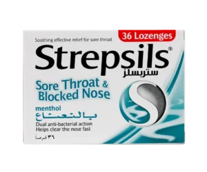 Strepsils S. Throat & Bl. Nose Menthol 36loz