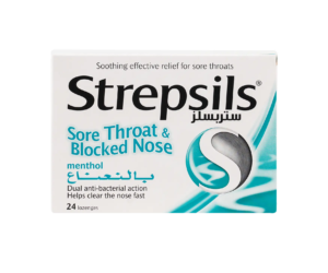 STREPSILS MENTHOL SORE TH BLOCK NOSE 24 PCS