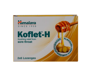 HIMALAYA KOFLET-H Lozenges Ginger 12 pcs