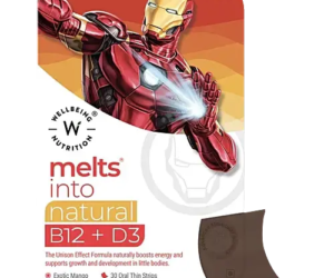 WB Melts Into Natural B12 + D3 Marvel 30 Oral Thin Strips