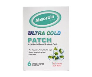 ABSORBINE ULTRA COLD PATCH 6pc Green