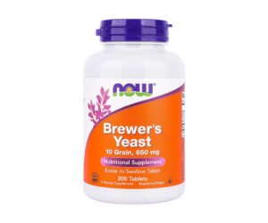 NOW Berwer's Yeast 10 Grain 650 mg 200 tab