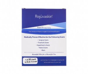 Rejuvaskin Scar Fx Silicone Sheeting square 1.5 x 3 inch
