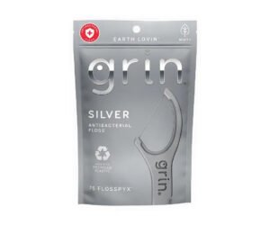 GRAIN Grin Silver Antibacterial gray 75 Flossers