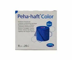 HARTMANN Peha-haft Color Blue Cohesive Conforming bandage 8cm x 20m