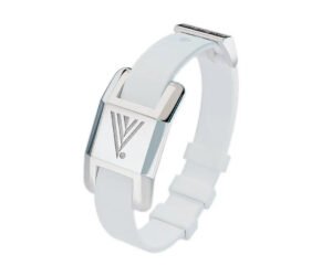 Visponder Bracelet Silikon White Silver