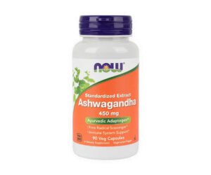 NOW Foods Ashwagandha 450mg 90 Vegetarian Capsules
