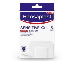 Hansaplast Sensitive XXL Sterile Plasters 8 x 10cm 5 Strips