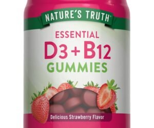 Nature's Truth Vitamin D3 + B12 Strawberry 60 Gummies